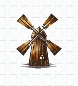 Rustikale Windmühle